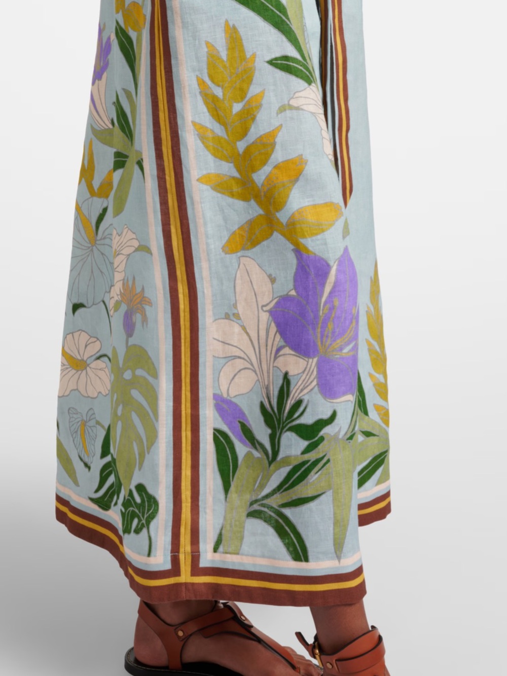 ALÉMAIS

Belted floral linen shirt dress - Picture 8 of 8